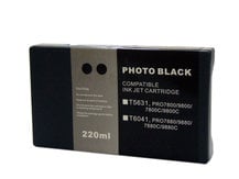 220ml Compatible Cartridge for EPSON Stylus Pro 7800, 9800 PHOTO BLACK (T5631/T6031)